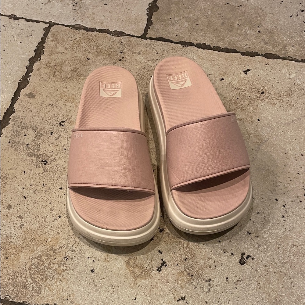 Reef Blush Slide Sandals